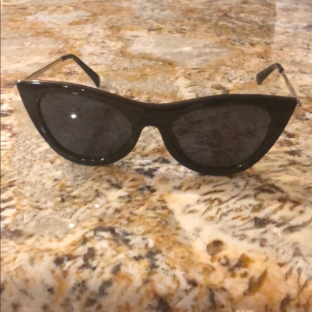 Le Specs ENCHANTRESS Black Cat Eye Sunglasses